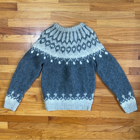 Vintage Stamford Western Style Grey Wool Sweater - Picture 2 of 4